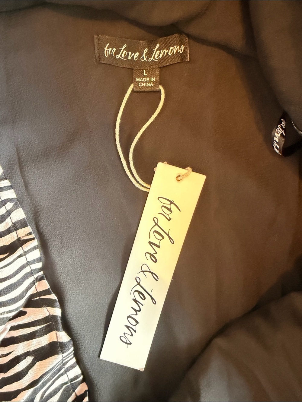 NWT For Love & Lemons Rosita Mini Dress Large - Picture 7 of 7